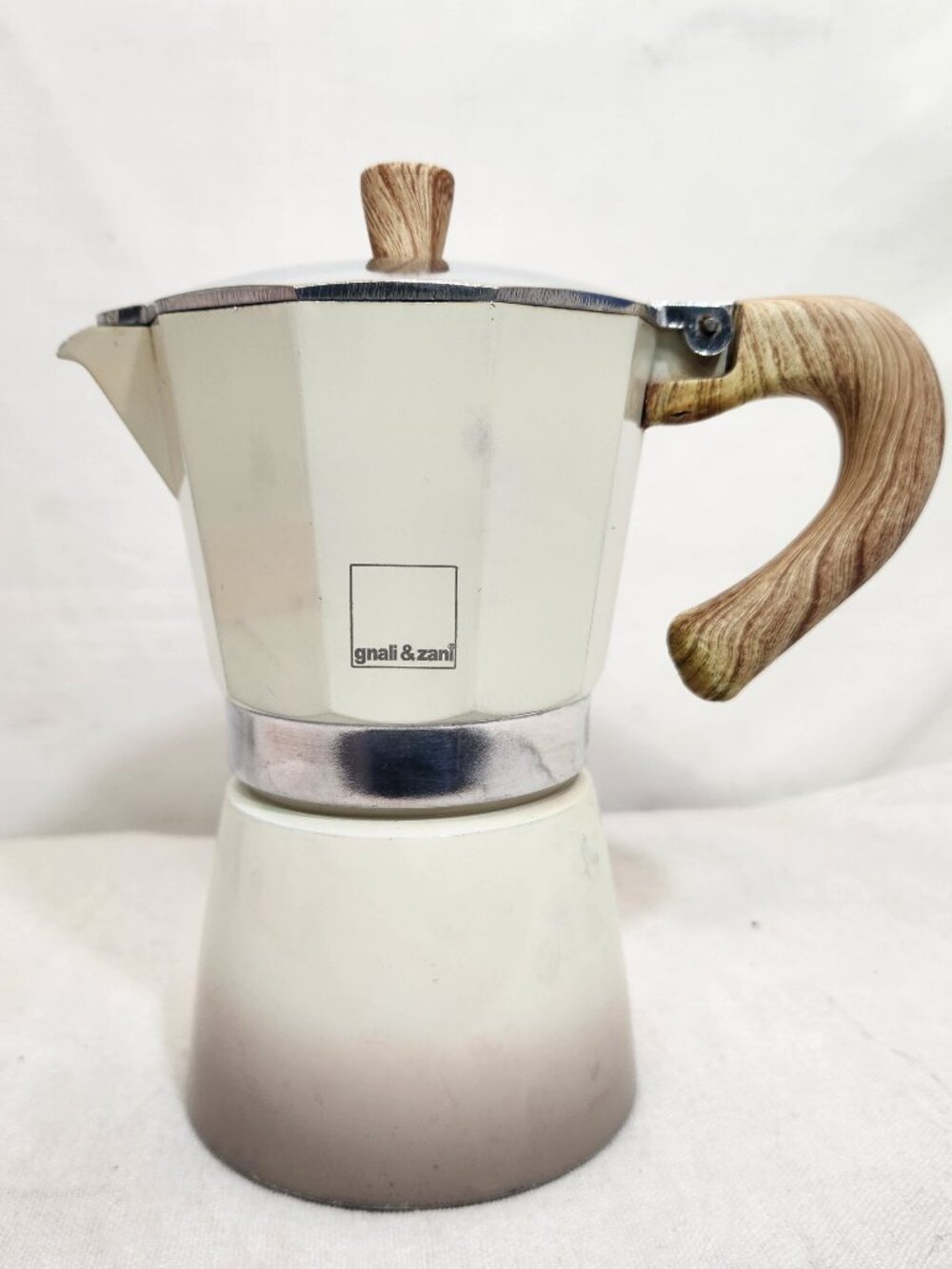 Gnali & Zani Venezia Espresso Maker Induction Bottom Ivory